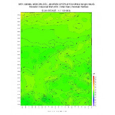 G 28 paftası 1/100.000 ölçekli Havadan Rejyonal Manyetik Haritası
