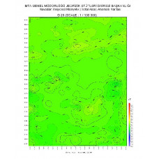 G 29 paftası 1/100.000 ölçekli Havadan Rejyonal Manyetik Haritası