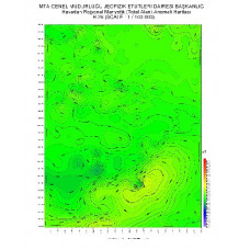 H 28 paftası 1/100.000 ölçekli Havadan Rejyonal Manyetik Haritası