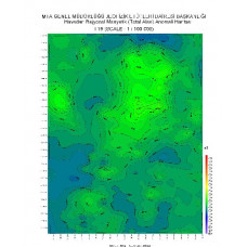 I 19 paftası 1/100.000 ölçekli Havadan Rejyonal Manyetik Haritası