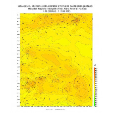 I 49 paftası 1/100.000 ölçekli Havadan Rejyonal Manyetik Haritası
