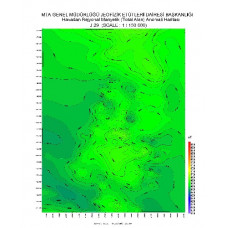 J 29 paftası 1/100.000 ölçekli Havadan Rejyonal Manyetik Haritası
