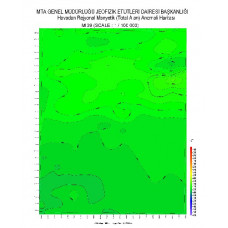 M 39 paftası 1/100.000 ölçekli Havadan Rejyonal Manyetik Haritası