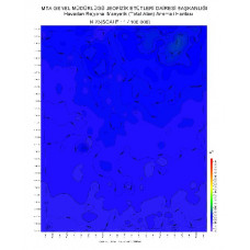 N 23 paftası 1/100.000 ölçekli Havadan Rejyonal Manyetik Haritası
