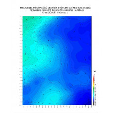 G 48 paftası 1/100.000 ölçekli Rejyonal Gravite (Bouguer Anomali) Haritası