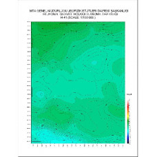 H 41 paftası 1/100.000 ölçekli Rejyonal Gravite (Bouguer Anomali) Haritası