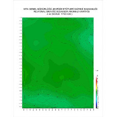 J 32 paftası 1/100.000 ölçekli Rejyonal Gravite (Bouguer Anomali) Haritası