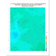 J 40 paftası 1/100.000 ölçekli Rejyonal Gravite (Bouguer Anomali) Haritası