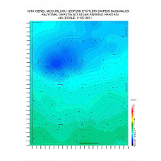 J 42 paftası 1/100.000 ölçekli Rejyonal Gravite (Bouguer Anomali) Haritası