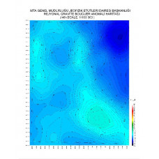 J 49 paftası 1/100.000 ölçekli Rejyonal Gravite (Bouguer Anomali) Haritası