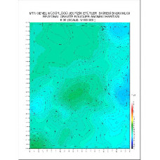 K 36 paftası 1/100.000 ölçekli Rejyonal Gravite (Bouguer Anomali) Haritası