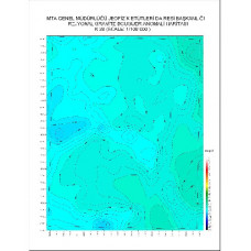 K 38 paftası 1/100.000 ölçekli Rejyonal Gravite (Bouguer Anomali) Haritası