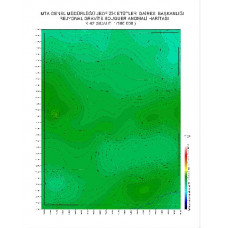K 42 paftası 1/100.000 ölçekli Rejyonal Gravite (Bouguer Anomali) Haritası