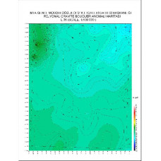 L 36 paftası 1/100.000 ölçekli Rejyonal Gravite (Bouguer Anomali) Haritası