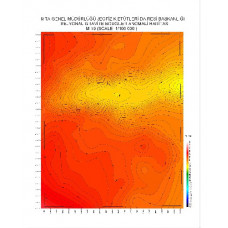 M 19 paftası 1/100.000 ölçekli Rejyonal Gravite (Bouguer Anomali) Haritası