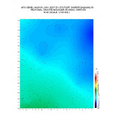 M 49 paftası 1/100.000 ölçekli Rejyonal Gravite (Bouguer Anomali) Haritası