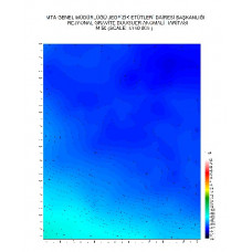 M 50 paftası 1/100.000 ölçekli Rejyonal Gravite (Bouguer Anomali) Haritası
