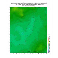 N 33 paftası 1/100.000 ölçekli Rejyonal Gravite (Bouguer Anomali) Haritası