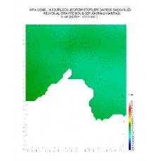 N 48 paftası 1/100.000 ölçekli Rejyonal Gravite (Bouguer Anomali) Haritası