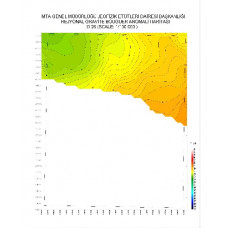 O 26 paftası 1/100.000 ölçekli Rejyonal Gravite (Bouguer Anomali) Haritası