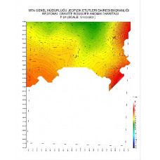 P 24 paftası 1/100.000 ölçekli Rejyonal Gravite (Bouguer Anomali) Haritası